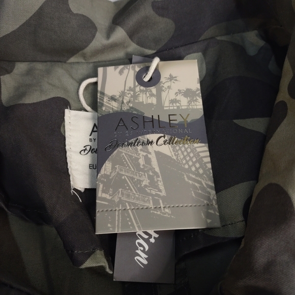 Ashley by 26 International Camo Embroidered Roll-up Tab Hunt Jacket Sz XL NWT - Picture 13 of 15